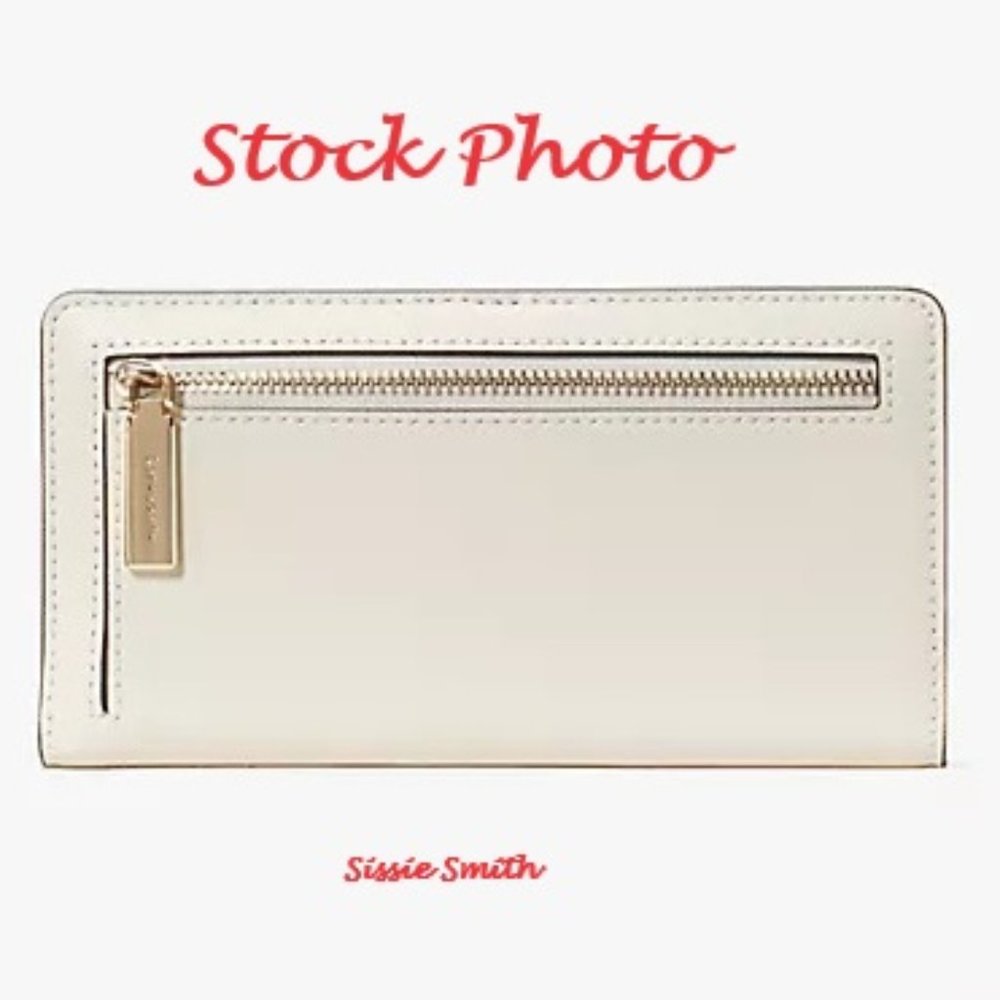 ♠️ Kate Spade ♠️ Large Meringue Studded Madison Bifold Wallet - Picture 7 of 7